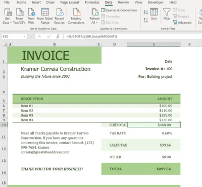 Custom Excel Spreadsheet Development