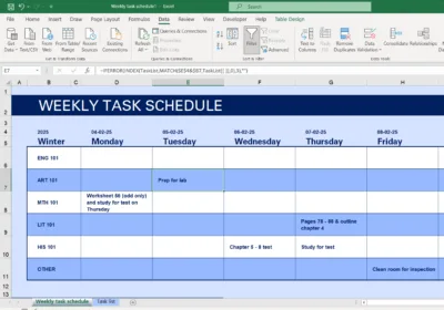 Custom Excel Spreadsheet Development