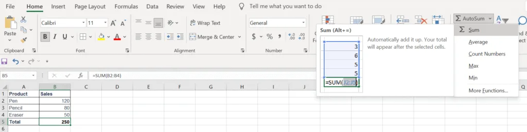 Excel formula to add numbers = SUM()
Excel Spreadsheet Solution at soluexcel.com